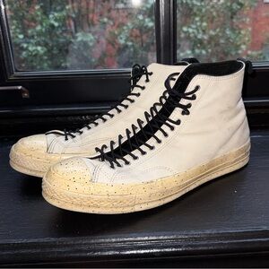 Off-White Leather Chuck Taylor Converse